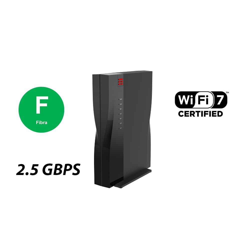 TIM HUB Pro Wi-Fi 7 Modem Router F6745M Solo per FTTH Fibra Ottica Fino a 2.5Gbps, Ultima Generazione [Edizione Aggiornata ZTE] WIFI (IEEE 802.11be)