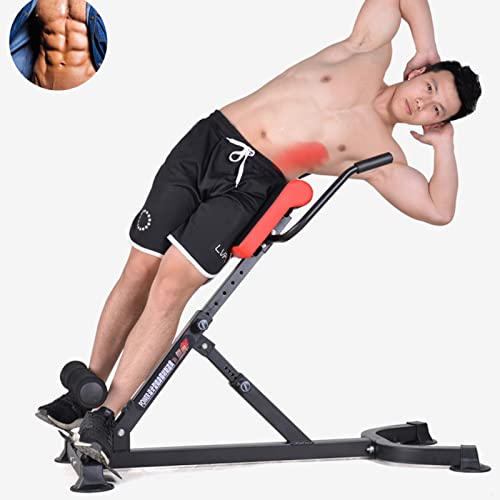 romeinse stoel In Hoogte Verstelbare Romeinse Stoel voor Thuisgymnastiek, Krachttrainingsmachines met Gevoerde Handgrepen en Kussen, Sporttrainers voor Buikspieren - Image 3