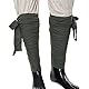 BPURB 2 Stück Mittelalterliche Wikinger Lange Puttees Beinbandagen Gürtel LARP Piraten Cosplay Kostüme(Länge:420cm/165.35inch) (Armeegrün)