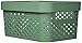 CURVER Panier de rangement Infinity 4,5L 100% Recyclé - Rangement Multiusage, Empilable et Emboîtable - 26 x 17,5 x 12,3 cm - Vert