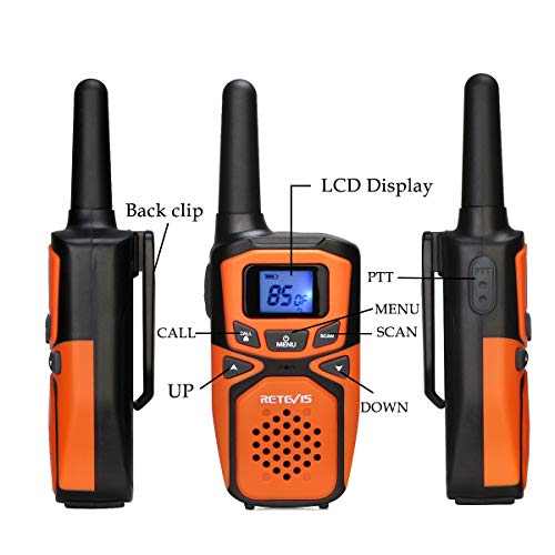 Retevis RA615 Walkie Talkie, PMR446 LPD Licentievrij, 85 Kanalen, VOX 10 Oproeptonen,LCD-Ccherm met… - Image 8