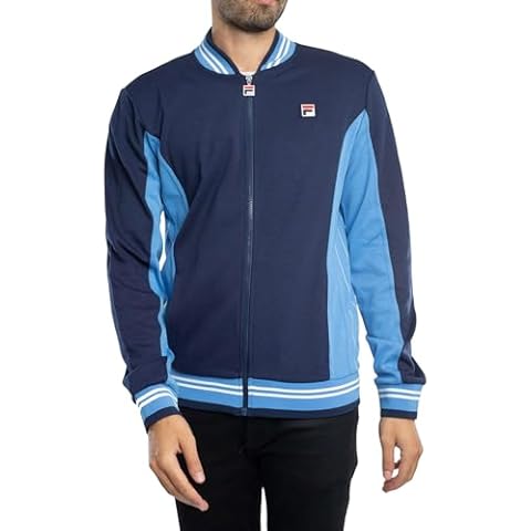 Fila Navy and Light Blue Baseball Jacket Cover