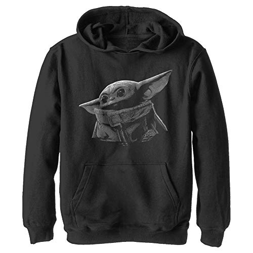 Sweat Star Wars garçon chaud à capuche pull Mandalorian noir taille Small contre le froid
