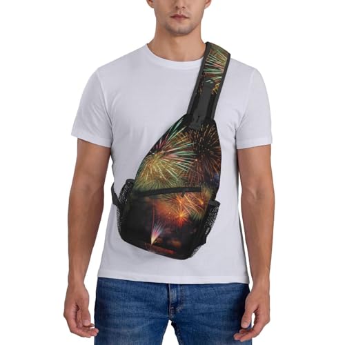 Bolso cruzado de pecho para hombre, mochila bandolera miniatura 7