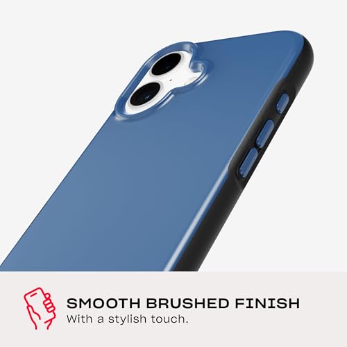 Image of Tech21 EvoDusk for iPhone 16- Compatible with MagSafe - Impact Protection Case 15x Military Standard Tested - in Blue /Black