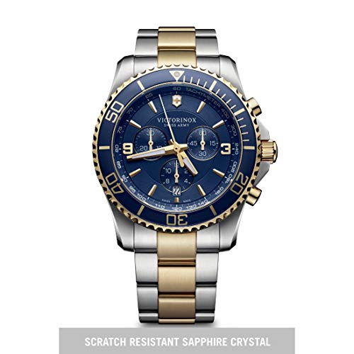 Victorinox Stainless Steel Maverick Analog Blue Dial Men Watch-241791, Multi-Color Band - Image 2