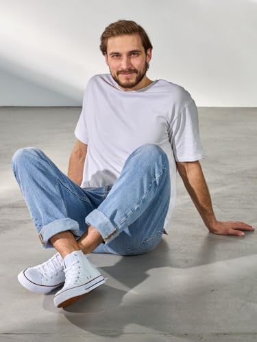 Image of Long High Top Canvas Men Sneakers