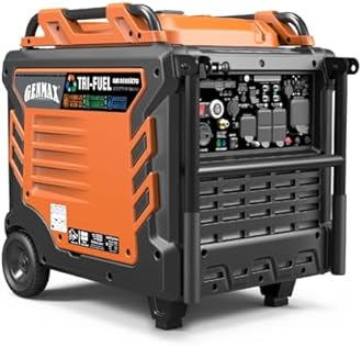 GENMAX Tri Fuel Generator,10500-Watt 458cc Tri Fuel Gasoline Propane Natural Gas Portable 50A Generator with Remote Start,Ideal for Home backup power.