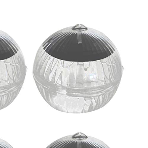 Mobestech 4 peças luz solar flutuante impermeável luz subaquática piscina decoração de jardim ao ar