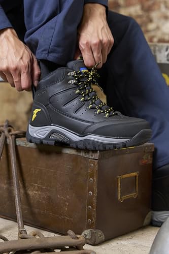 Image of Goodyear Barrett Mens Boot -Steel Toe Work Boots for Men with Rugged Comfort & Protection