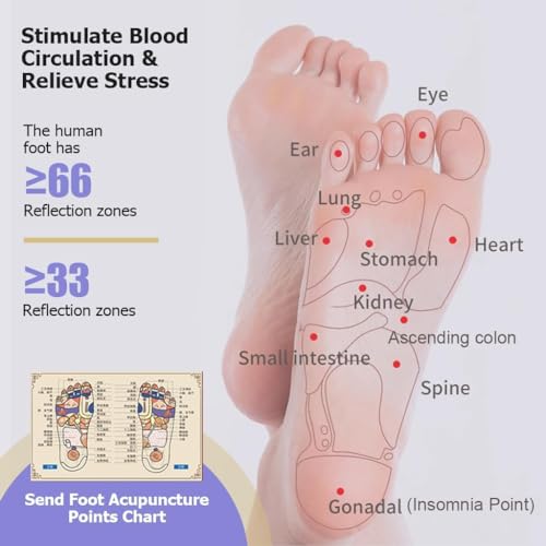 Image of Portable Double Foot Massage Roller, Three Massage Techniques for Relieve Pain from Plantar Fasciitis, Tight Muscles & Sore Feet and Improved Circulation, Portable Reflexology Tool | Multicolor