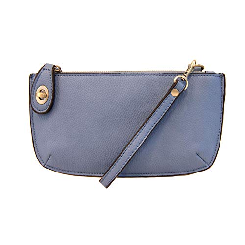Image of Joy Susan Women's Fashion Purse Mini Crossbody Wristlet Clutch Handbag - Chambray
