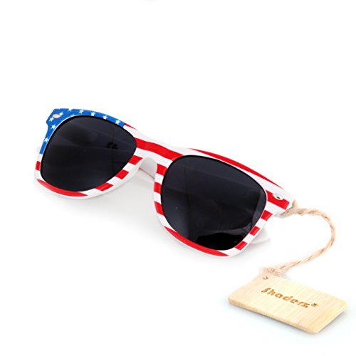 Classic Eyewear Retro 80's American USA Flag 4th of July Frame Sunglasses2