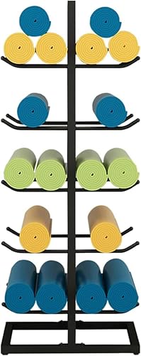 Rangement rouleaux de mousse haut de gamme en métal, présentoir double face 5 niveaux durables