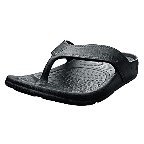 Image of NUUSOL Unisex Cascade Flip Flops; Non-Slip Hiking /Plantar Fasciitis Footwear; Soft Cushion, Lightweight & Comfortable; Arch Support & Textured Footbed, Pain Relief for Joint, Neck & Back Injuries