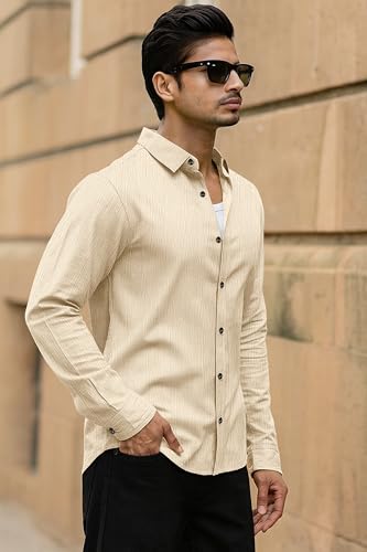 Image of Popcorn Textured Shirts for Men Chiku L