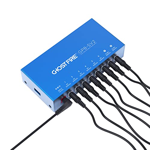 Ghost Fire Gp8-Sv2 8-Output Pedal Power Supply+ 5V Usb Output Fully Isolated Power Bank With Independent Short-Circuit Protection #TOP7