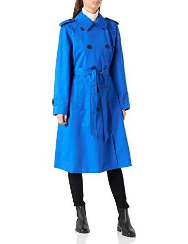 Tommy Hilfiger Damen Mantel 1985 Cotton Blend Trench Trenchcoat, Blau...