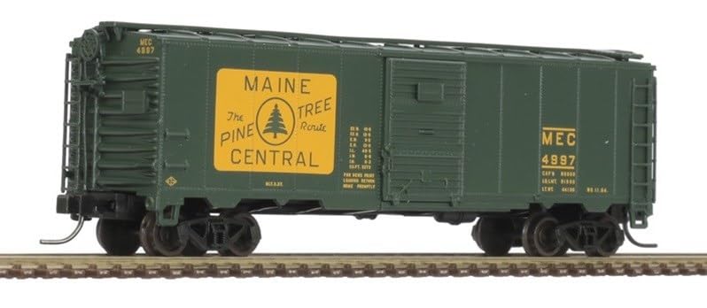 Atlas N Scale 1932 ARA 40' Steel Boxcar Maine Central/MEC (Green/Yellow) #4783
