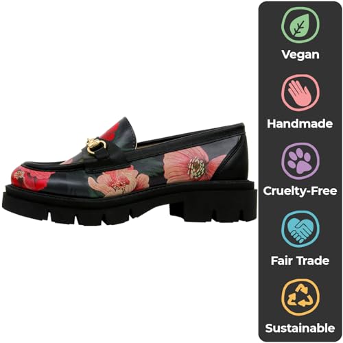 Image of DOGO Penny Loafers for Women - Handmade and Vegan Leather Platform Loafers for Women