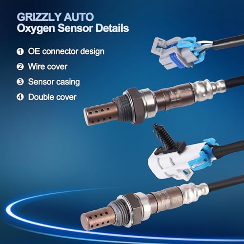 Sensor de Oxígeno O2 para Chevy Suburban y GMC Yukon XL, Pack 4 Piezas miniatura 4