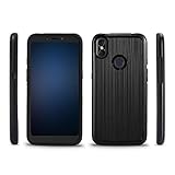 Golden Sheeps Case for BLU Studio Mega (2018) BLU Advance A6 2018, Blu Vivo Go, Shockproof Absorption Anti Scratch Rugged High Impact Hybrid Slim Protector Case (Black)