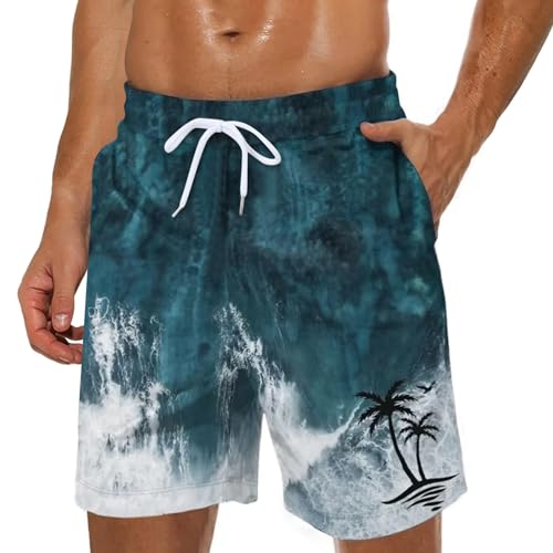 Shorts de natación para hombre con tiro 9 pulg miniatura 2