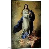 The Immaculate Conception, 1660-65 Canvas Wall Art Print, Angel Artwork