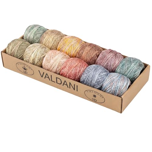 Image of Valdani Pearl Cotton Sz 8 | Muddy Monet | 74 Yds /Ball