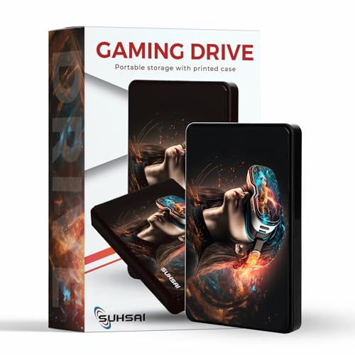 SUHSAI Sushai Gaming Hard Drive 320GB Portable External Hard Drive USB 3.0 Storage Drive 2.5 HDD...
