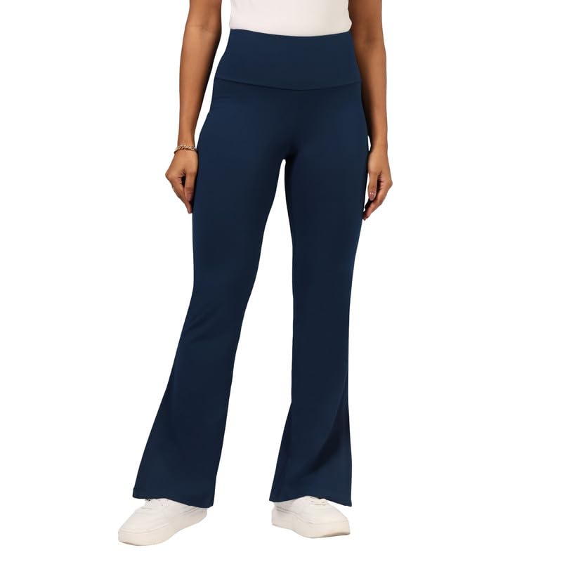 blissclub Ultimate Slit Flare Pants - Lite Tall |Above 5'5 | Stylish Slits | Stretchy | Comfortable | Back Pocket-picture-13