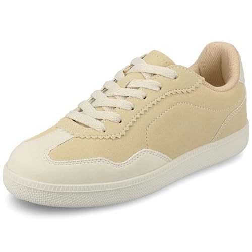 Journee Womens Cushioned footbeds Lummie Casual Sneaker Walking Shoe Round Toe Faux Leather lace up