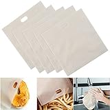 【Praktisch und breit zu verwenden】 10 Stück Toasterbeutel mit einer Größe von 16 * 16,5 cm (6,3 * 6,5 Zoll), perfekt für Sandwiches, Panini, Bagels, Hot Dogs, Knoblauchtoast, Gebäck, Würstchen. Sie können sie in Toaster, Mikrowelle, Ofen, Grill verwenden oder mitnehmen, um Ihr Essen auf Reisen sauber zu halten.
