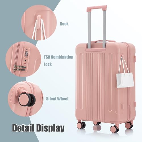 Hardshell Luggage Set - 3 Piece Spinner Suitcases with TSA Lock and Smooth Wheels, 20, 24, 28 Inch4