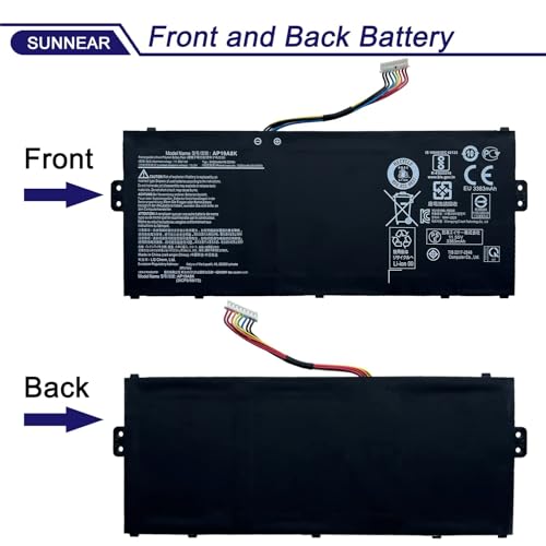 Image of AP19A8K Battery for Acer Chromebook Spin 311 CP311 CP311-1H CP311-2H CP311-1H-C1FS CP311-1HN-C2DV CP311-1H-C5PN CP311-2H-C7QD CP311-2H-C679 CP311-2H-C3KA- 11.55V 3550mAh 41Wh 3Cell