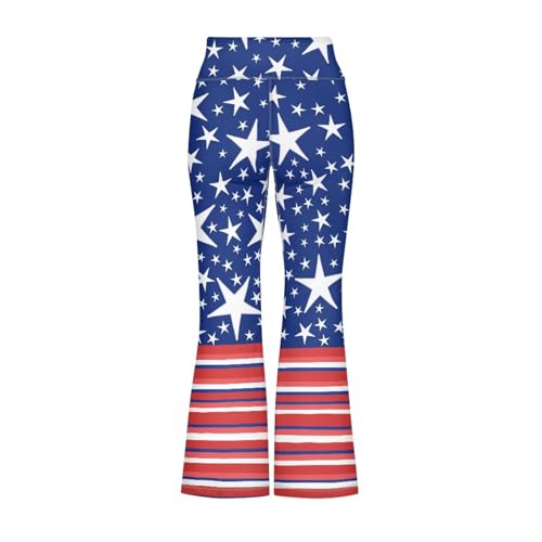 Image of Girls Flare Leggings 5-14T Cute Bell Bottoms for Girl Yoga Pants for Gym