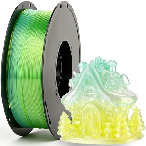 Filament PETG 1,75 mm de qualité supérieure - Translucide multicolore pour finitions impeccables