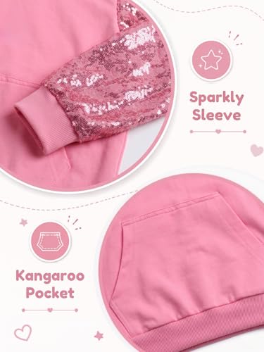 Image of WELAKEN Sweatshirts for Girls Toddler & Kids II Little Girl's Pullover Tops Sweaters & Hoodies