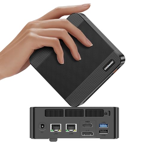 Image of N4 Mini PC 11 Pro, Ryzen 9 6900HX (Up to 4.9GHz), Radeon 680M GPU, Gaming Desktop Computer, 32GB LPDDR5 RAM 512GB SSD, Dual 1000Mbps NIC LAN, 4K Triple Display, WiFi 6E, BT5.3