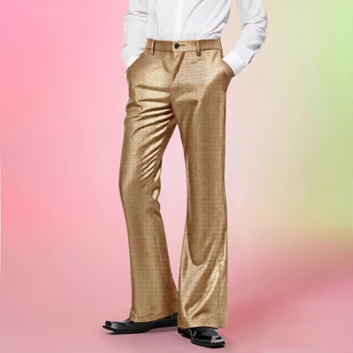 Men's Casual Pants Relaxed Fit Flare Leg Comfortable Stretch Fabric Everyday Wear Home Outing Party Versatile3