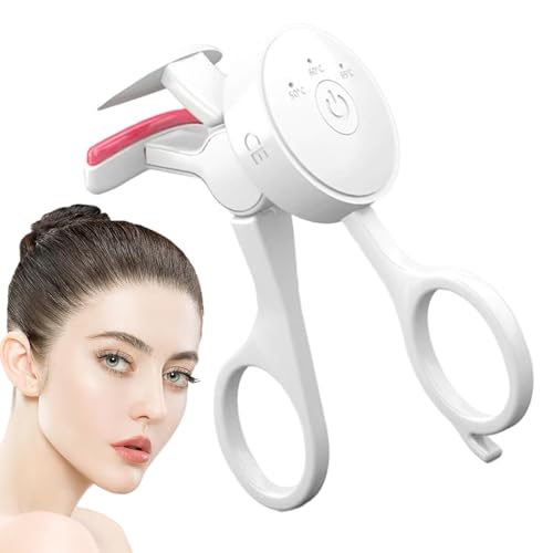 電動まつげカーラー 高速暖房 多段階温度調節 小型軽量 携帯便利 ラッシュカーリングツール 金属製 旅行用 女性向け (クリーミー)