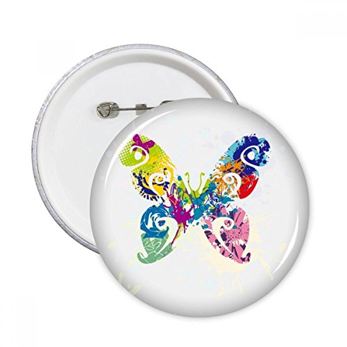 Cadeaux multicolore de 5 broches papillon ronds pour loisirs creatifs