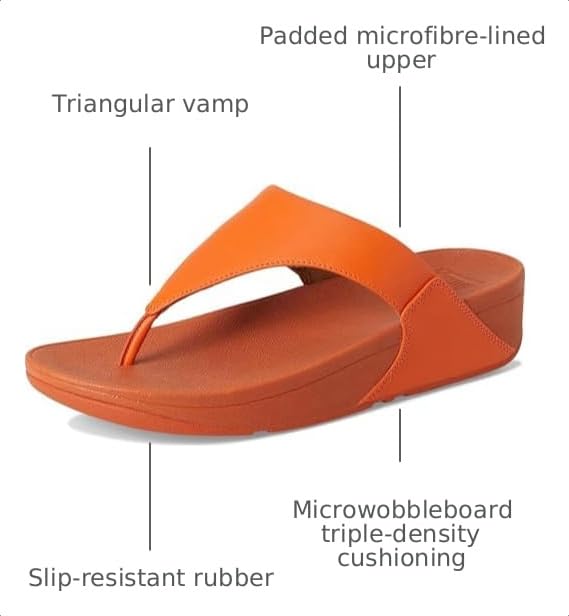 Image of FitFlop womens Lulu Leather Toe Post
