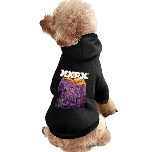 ペット服 犬服 秋冬 フード付パーカー Mxpx エムエックスピーエックス ワンコ服 ペット用品 防寒 暖かい 柔らかい 抜け毛防止 着脱簡単 小型犬 中型犬 お散歩 お出かけ M