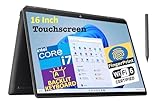 HP Spectre x360 2-in-1 Laptop 2023 16' 3K+ IPS Touchscreen 14-Core Intel i7-13700H 16GB DDR4 1TB SSD Iris Xe Graphics Thunderbolt 4 Wi-Fi 6E Backlit KB Fingerprint Windows 11 Home Pen w/ONT 32GB USB