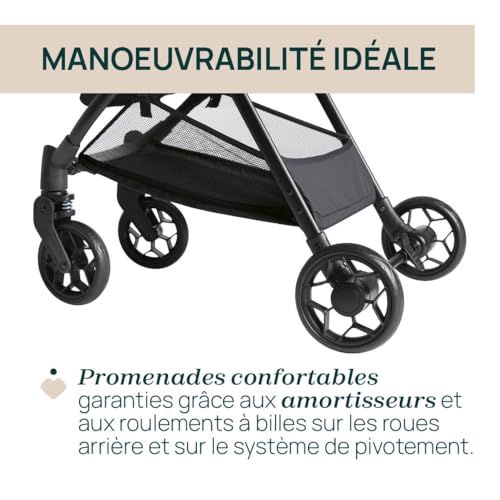 Poussette bébé légère Chicco Urbino Noir | De 0 mois à 22 kg