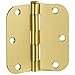 Design House 10-Pack 3.5-Inch x 3.5-Inch Interior Door Hinges with 5/8-Inch Radius, Satin Brass, Heavy Duty Steel Construction, Left- or Right-Handed – Design House, 181404