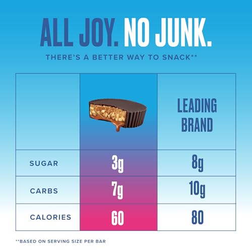 Image of SkinnyDipped Caramel Peanut Paradise Cups, 3.2oz Bags | 4 Pack | Rich Dark Chocolate, Creamy Peanut Butter & Caramel Filled | Individually Wrapped | Low Sugar | Gluten Free