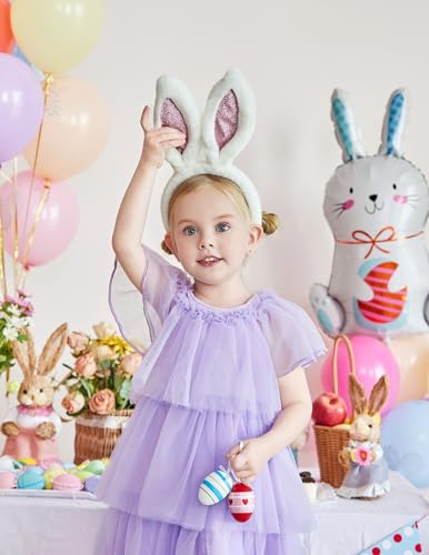 Arshiner Girls Tulle Dress Toddler Layered Tutu Dresses Rainbow Sequin Summer Party Birthday Wedding Cake Dress Photo Shoot2