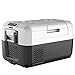 GOPLUS Frigo Portable 35L pour Voiture avec Ecran LCD Numérique avec Deux Modes, Mini Réfrigérateur de Voiture en ABS, Glacière Éléctrique de Température -26℃ à 10℃, 671 x 455 x 390MM, Gris